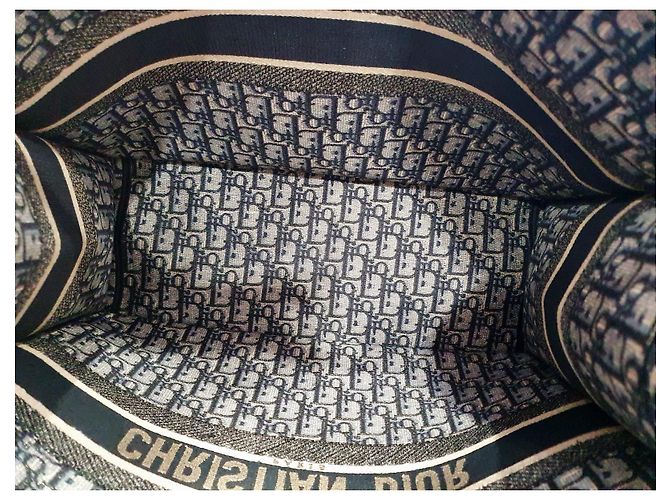 Christian Dior Dior Book Tote Blu Oblique - vista 10