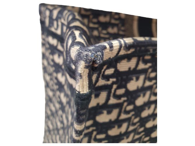Christian Dior Dior Book Tote Blu Oblique - vista 5