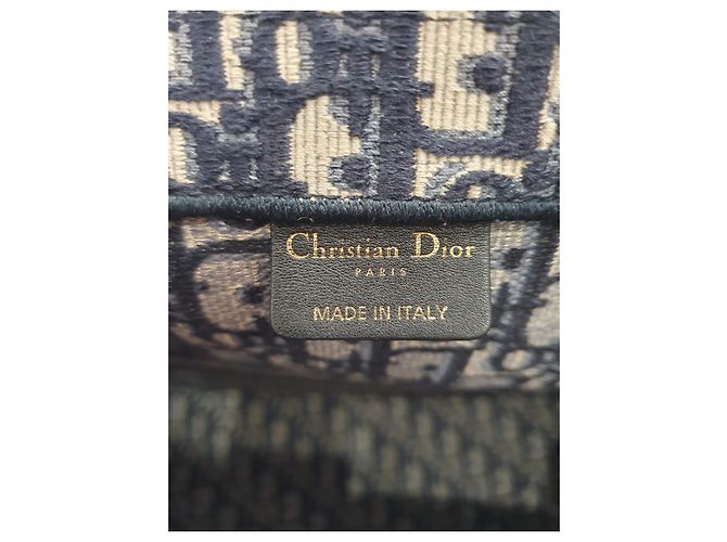 Christian Dior Dior Book Tote Blu Oblique - vista 9
