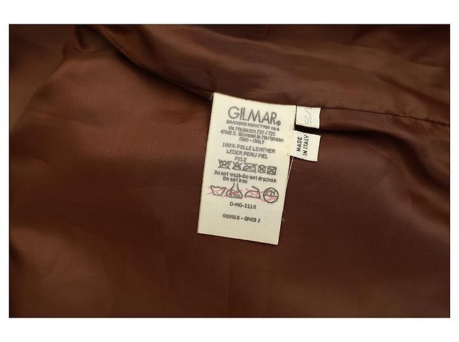 Iceberg Brown leather Zipper Front Classic Men Leather Jacket size 50 - view 6