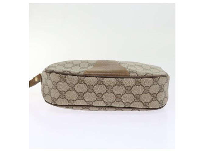 Pochette GUCCI GG Supreme Web Sherry Line Beige Rosso 89 01 034 au b9231 - vista 5