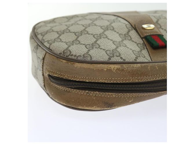Pochette GUCCI GG Supreme Web Sherry Line Beige Rosso 89 01 034 au b9231 - vista 7