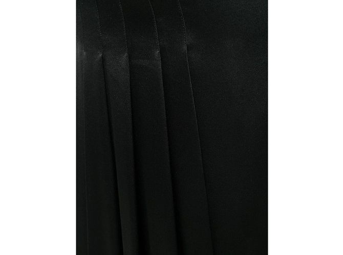 Falda midi de seda negra de Chanel Negro - vista 4