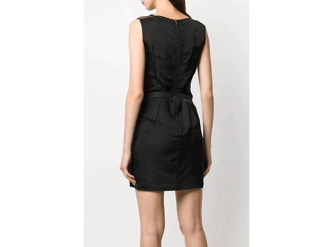 Vestido Lanvin de seda azul oscuro Burdeos - vista 3