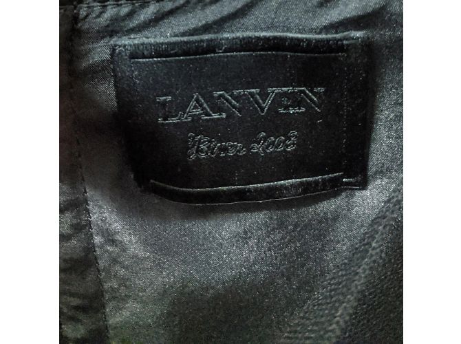 Vestido Lanvin de seda azul oscuro Burdeos - vista 5