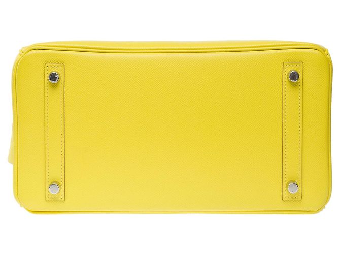 Hermès Borsa HERMES BIRKIN 30 in Pelle Gialla - 101563 Giallo - vista 11