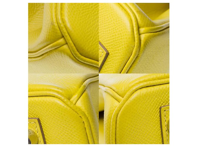 Hermès Borsa HERMES BIRKIN 30 in Pelle Gialla - 101563 Giallo - vista 12