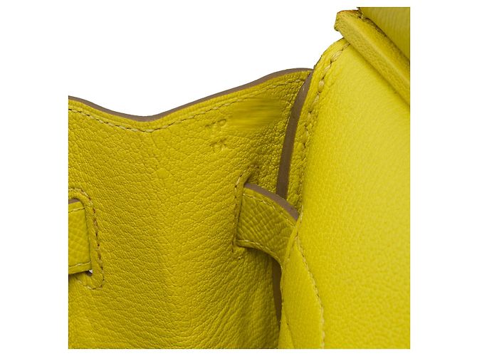 Hermès Borsa HERMES BIRKIN 30 in Pelle Gialla - 101563 Giallo - vista 8