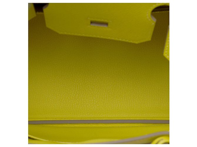 Hermès Borsa HERMES BIRKIN 30 in Pelle Gialla - 101563 Giallo - vista 9