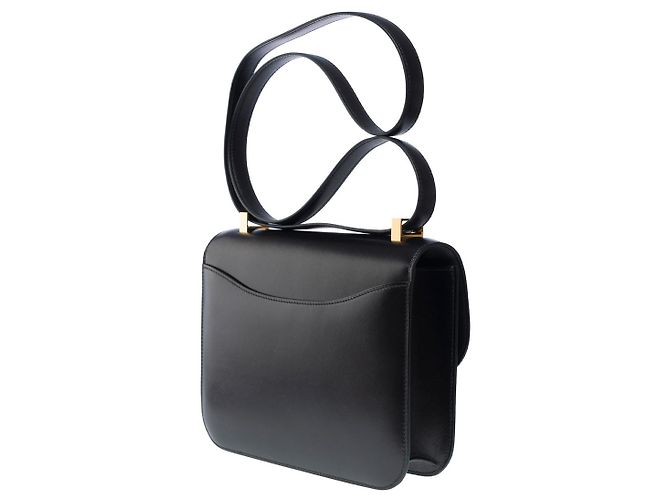 Hermès Sac HERMES Constance en Cuir Noir - 101564 - vue 6