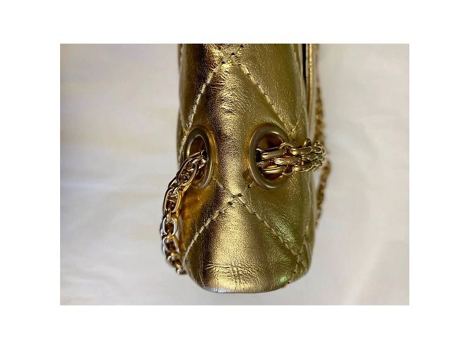 Chanel 2.55 Borsa Jumbo dorata D'oro - vista 6