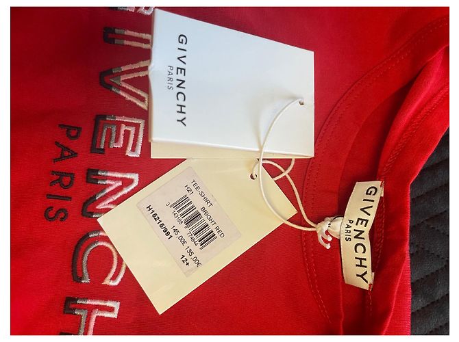 Givenchy Langarm T-Shirt Rot Baumwolle Mädchen - Ansicht 5