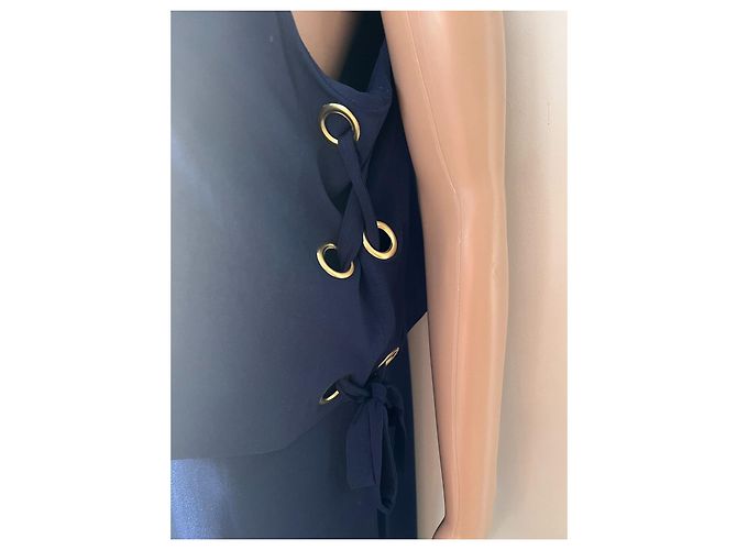 Mono sin mangas de pernera ancha Michael Kors Azul - vista 5