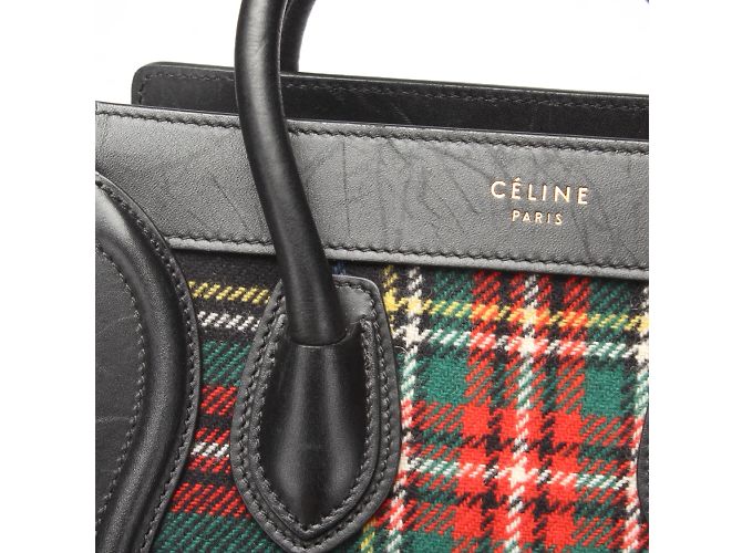 Luggage Céline Bolsa de bagagem Nano Tartan - vista 12