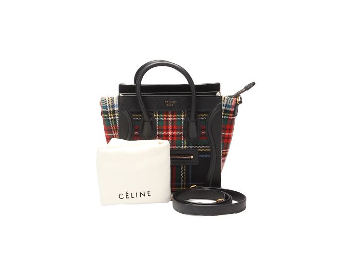 Luggage Céline Bolsa de bagagem Nano Tartan - vista 7