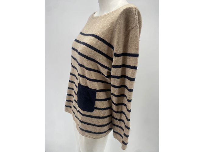 Autre Marque Chinti & Parker Strickwaren T.International M Wolle Beige - Ansicht 4