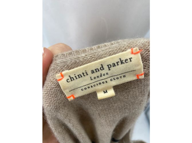 Autre Marque Chinti & Parker Strickwaren T.International M Wolle Beige - Ansicht 5
