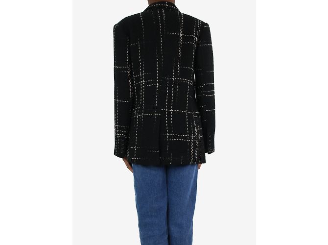 Anine Bing Black double-breasted wool-blend jacket - size XS - view 2