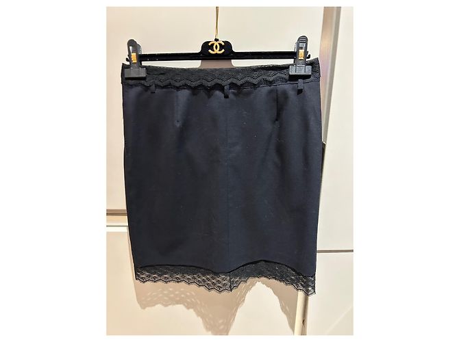 Cambon Chanel Gonna nera Nero - vista 3