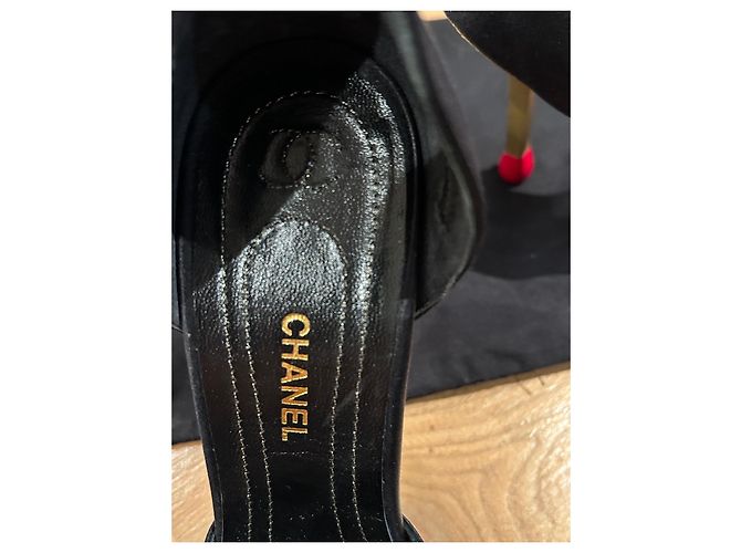 Cambon Chanel Passend zu Pumps Schwarz Rot Golden - Ansicht 5