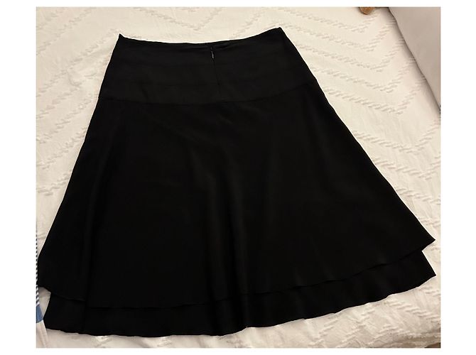Cambon Chanel Seidenrock Schwarz - Ansicht 2