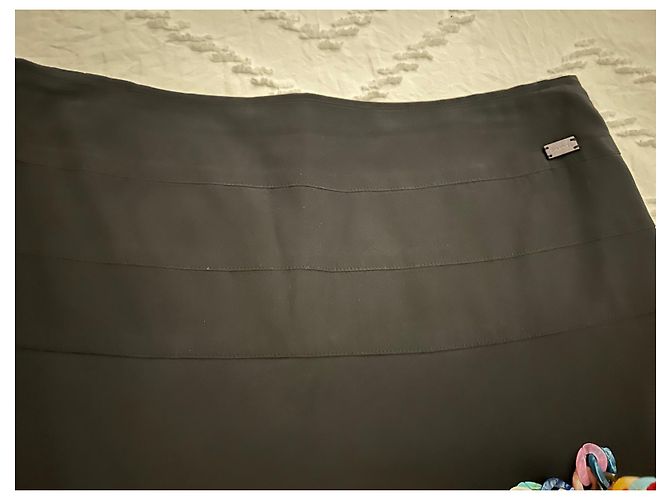 Cambon Chanel Seidenrock Schwarz - Ansicht 3