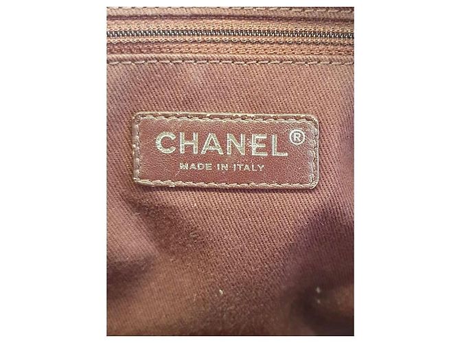 Borsa a tracolla Chanel Easy Flap pelle marrone - vista 12