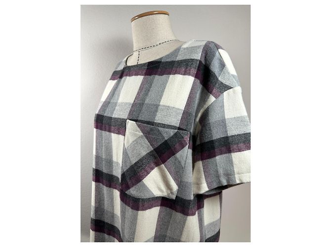 Vestido Woolrich de algodón y lana tartán Multicolor - vista 3