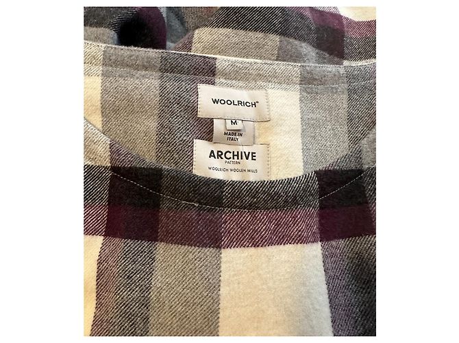 Vestido Woolrich de algodón y lana tartán Multicolor - vista 5