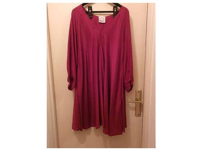 Forte Forte Seidenkleid Dunkelrot Bordeaux - Ansicht 2