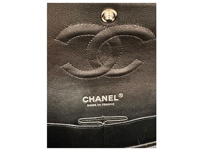 Borsa Chanel Chevron in pelle nera Nero - vista 4