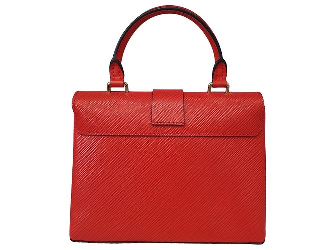 Borsa Louis Vuitton Locky BB in pelle Epi rossa Rosso - vista 8