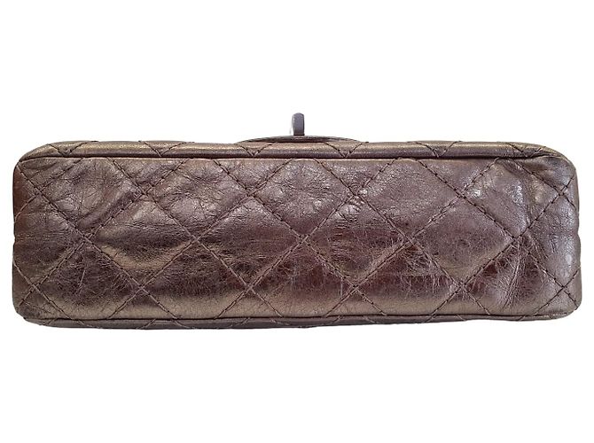 Chanel Mini Reissue 2.55 in pelle bronzo - vista 3