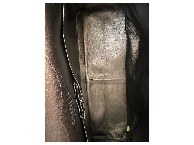 Chanel 2.55 Maxi em pele de cordeiro acolchoada bronze - vista 9
