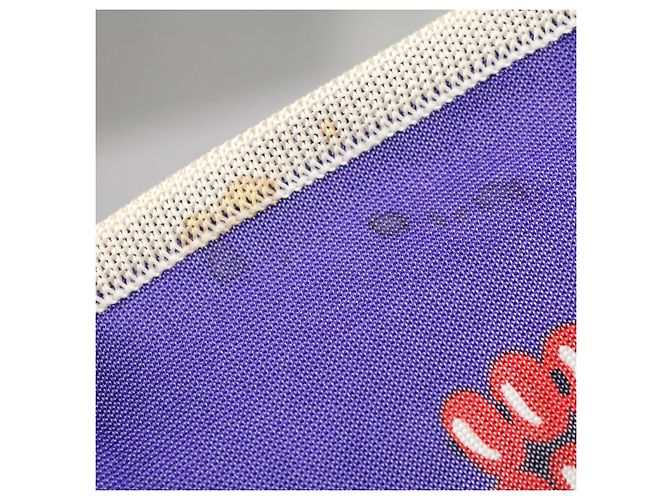 Hermès HERMES CARRE 90 KELLY EN PERLES Sciarpa Seta Viola Auth 57822 Porpora - vista 11