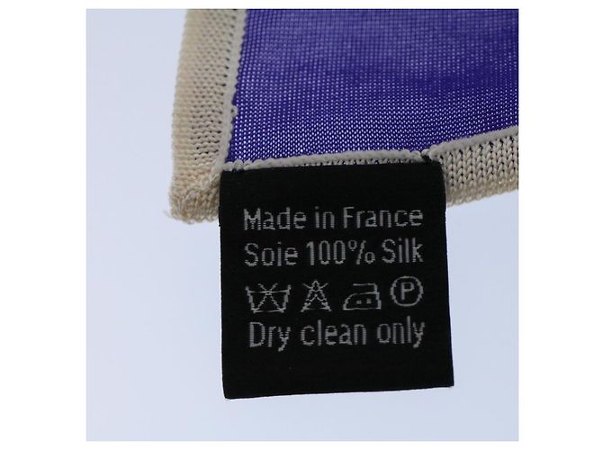Hermès HERMES CARRE 90 KELLY EN PERLES Sciarpa Seta Viola Auth 57822 Porpora - vista 15