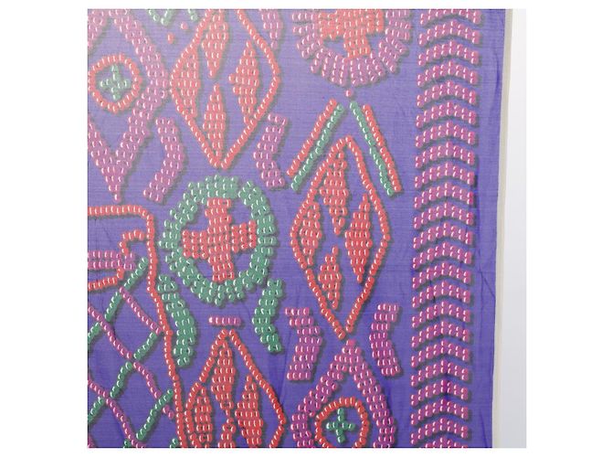 Hermès HERMES CARRE 90 KELLY EN PERLES Sciarpa Seta Viola Auth 57822 Porpora - vista 7