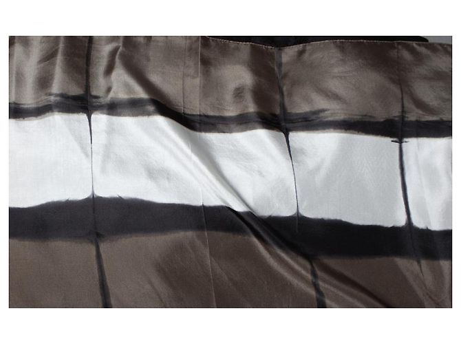 Autre Marque De Novembre, sciarpa con stampa grafica dip dye Marrone Nero - vista 2