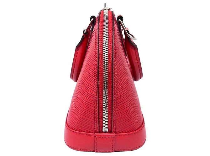 Louis Vuitton Alma BB in pelle Epi rossa Rosso - vista 2