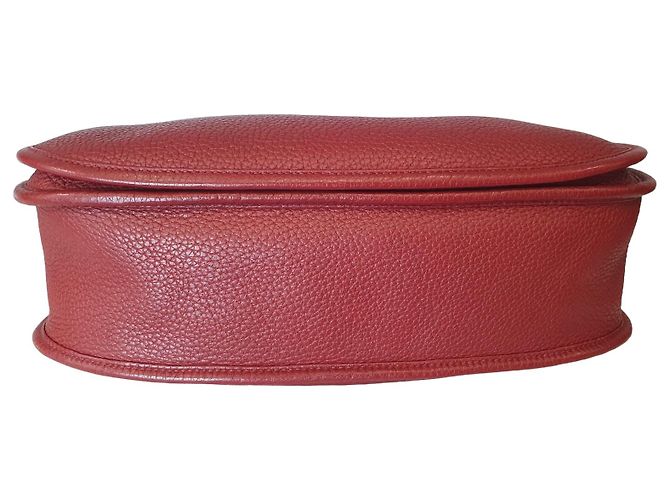 Hermès Evelyne 33 in pelle Taurillon Clemence rossa Rosso - vista 3