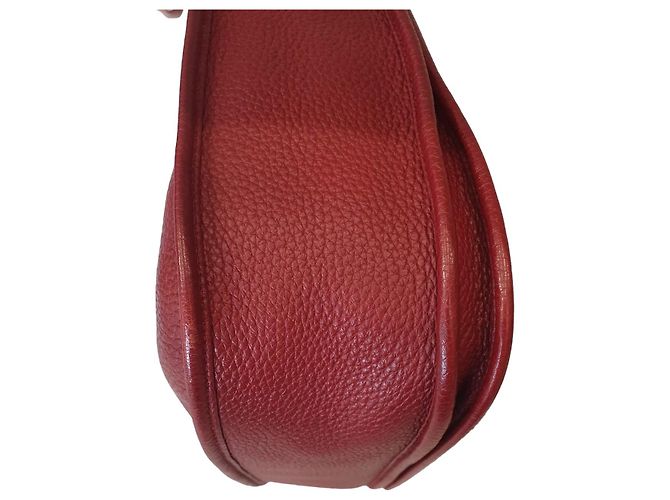 Hermès Evelyne 33 in pelle Taurillon Clemence rossa Rosso - vista 4