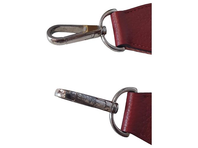 Hermès Evelyne 33 in pelle Taurillon Clemence rossa Rosso - vista 7
