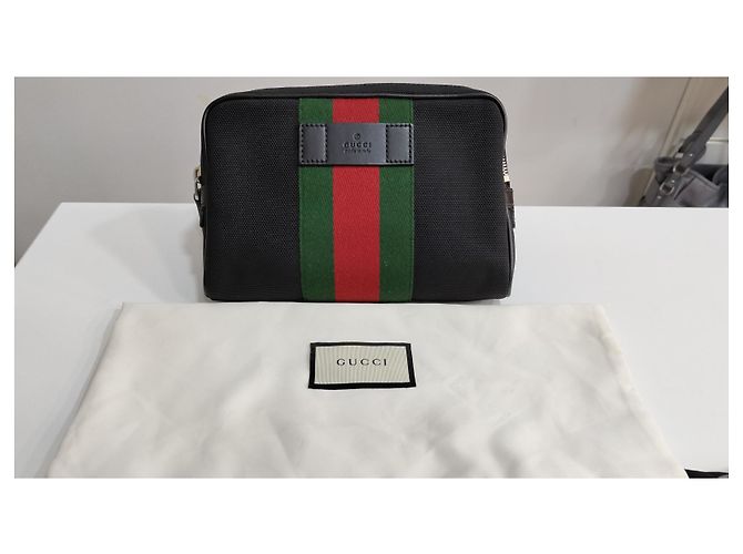 Borsa Gucci Ophidia Nera in Tela Nero - vista 2