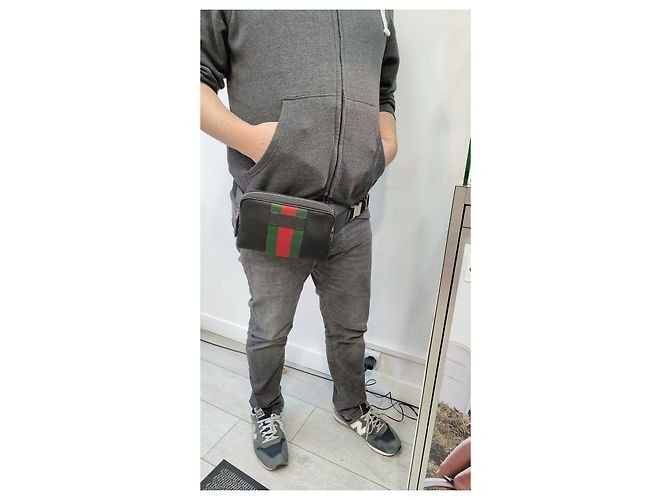Borsa Gucci Ophidia Nera in Tela Nero - vista 3