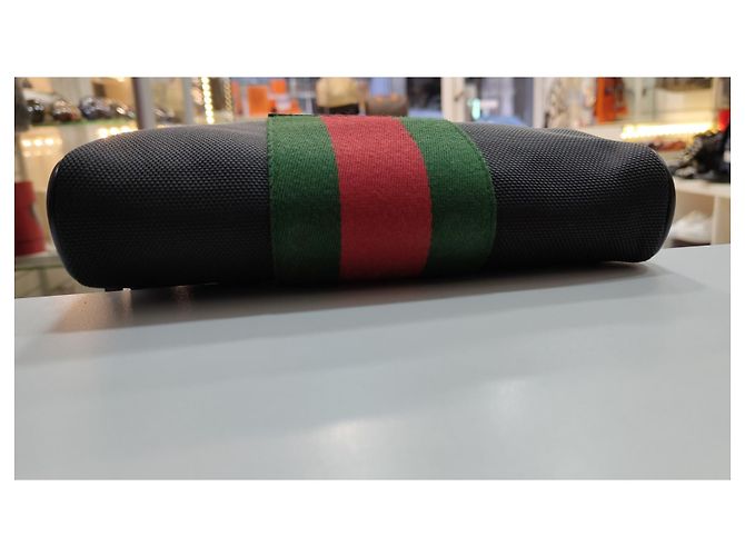 Borsa Gucci Ophidia Nera in Tela Nero - vista 4