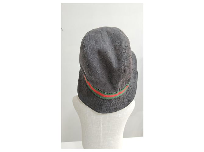 Cappello Pescatore Gucci Nero in Tela - vista 4