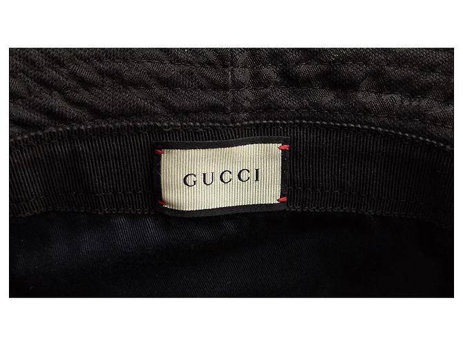 Cappello Pescatore Gucci Nero in Tela - vista 6