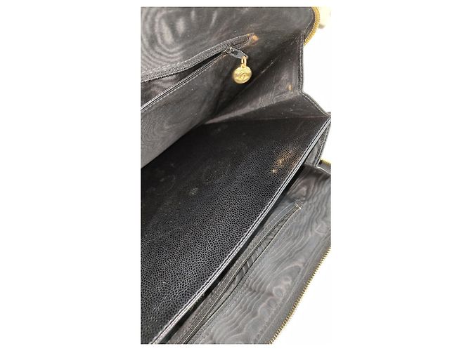Portadocumenti Chanel pelle caviale nera Nero - vista 9