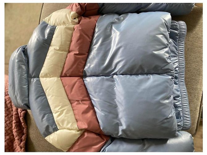 Moncler Jaqueta Grenoble Lamar Rosa Branco Azul - vista 4