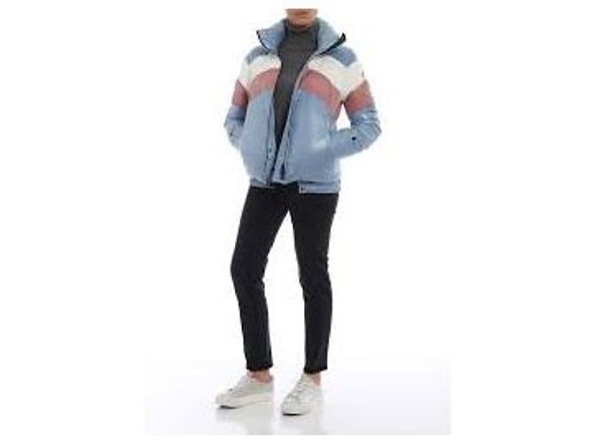 Moncler Jaqueta Grenoble Lamar Rosa Branco Azul - vista 6